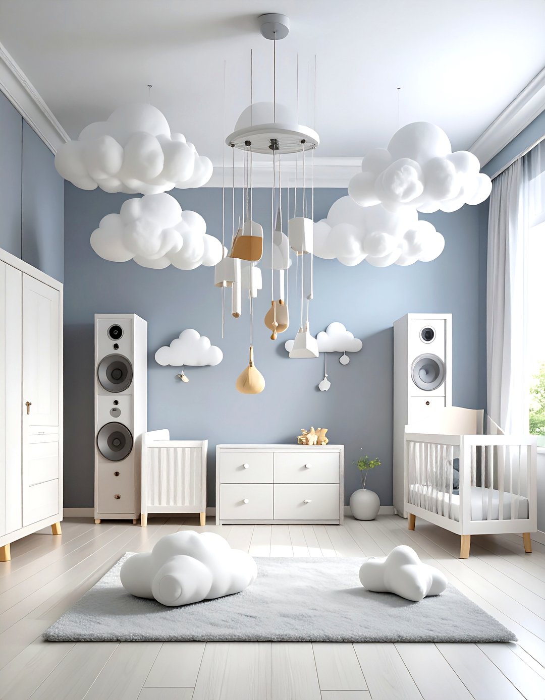 24 Cloud Themed Nursery Ideas for Dreamy Days Ahead - Too Much Time