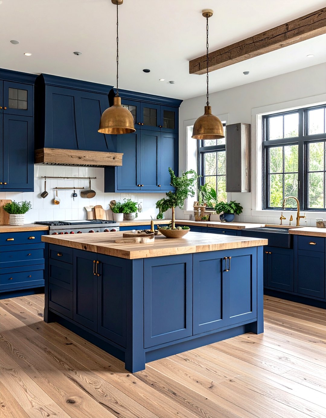 24 Navy Blue Kitchen Cabinets Ideas to Elevate Kitchens - Too Much Time