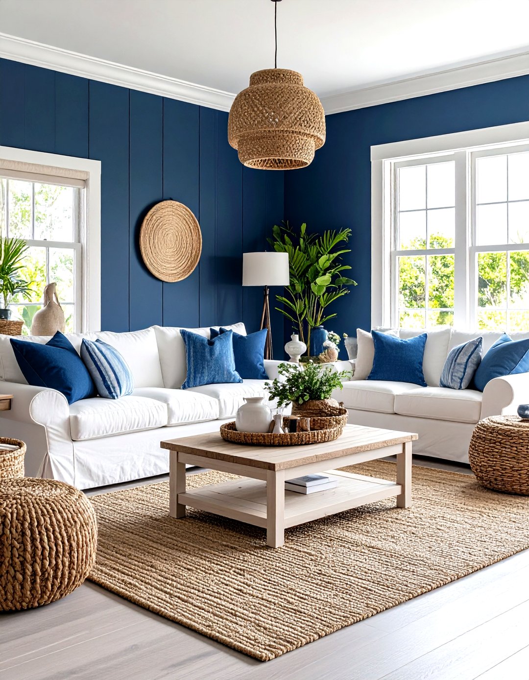 24 Navy Living Room Ideas to Elevate Spaces At Home - Too Much Time