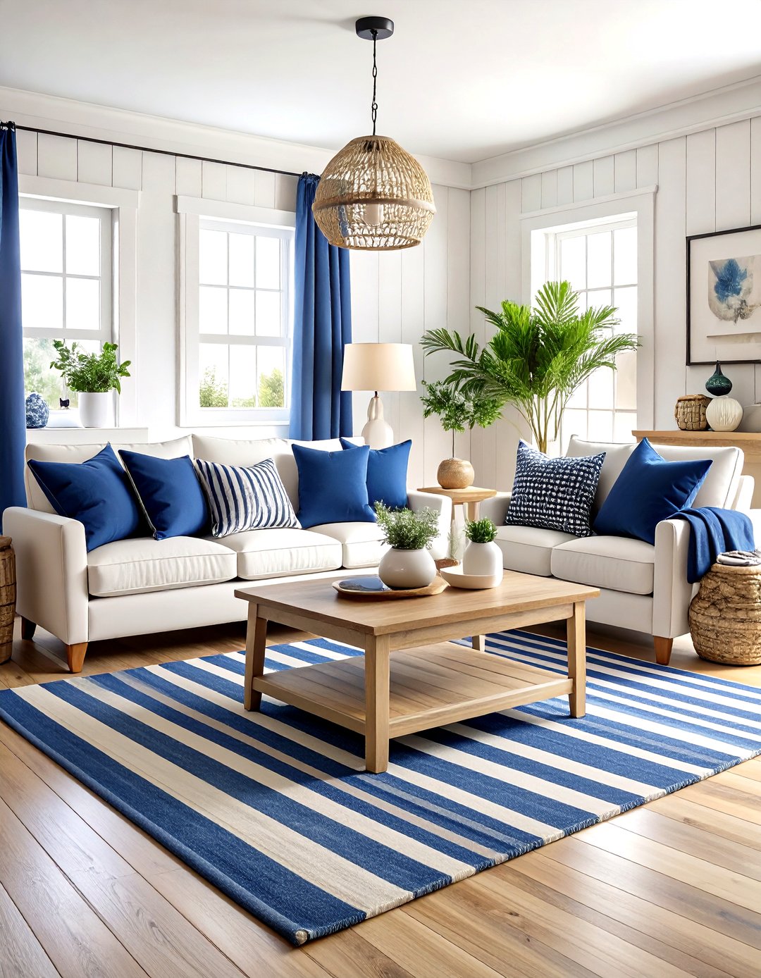 24 Navy Living Room Ideas to Elevate Spaces At Home - Too Much Time