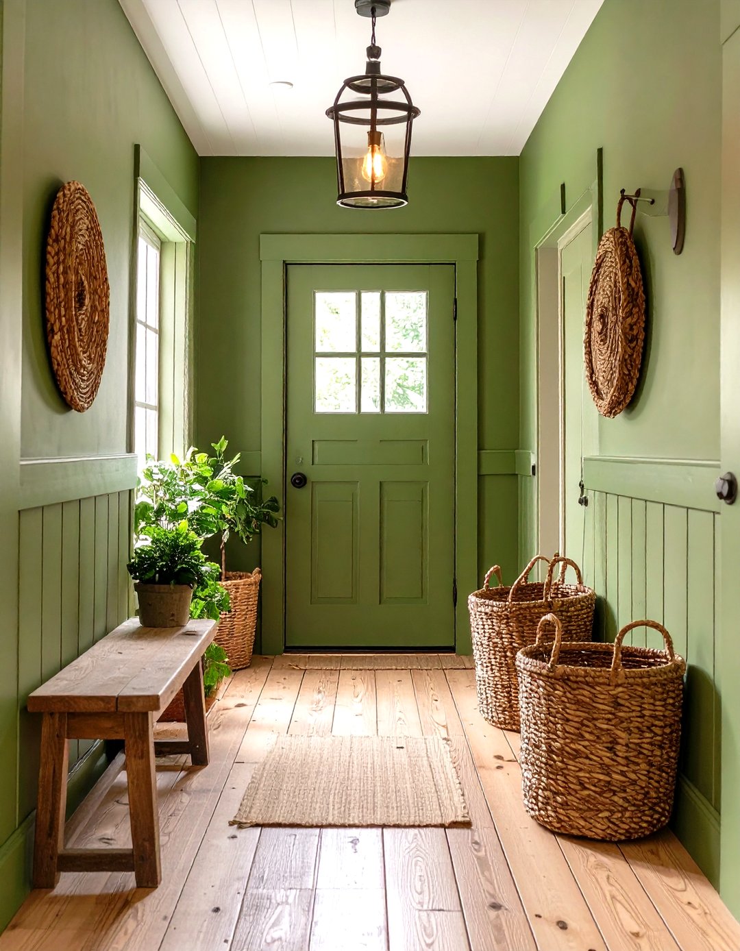 24 Green Hallway Ideas to Brighten Your Path Home - Too Much Time