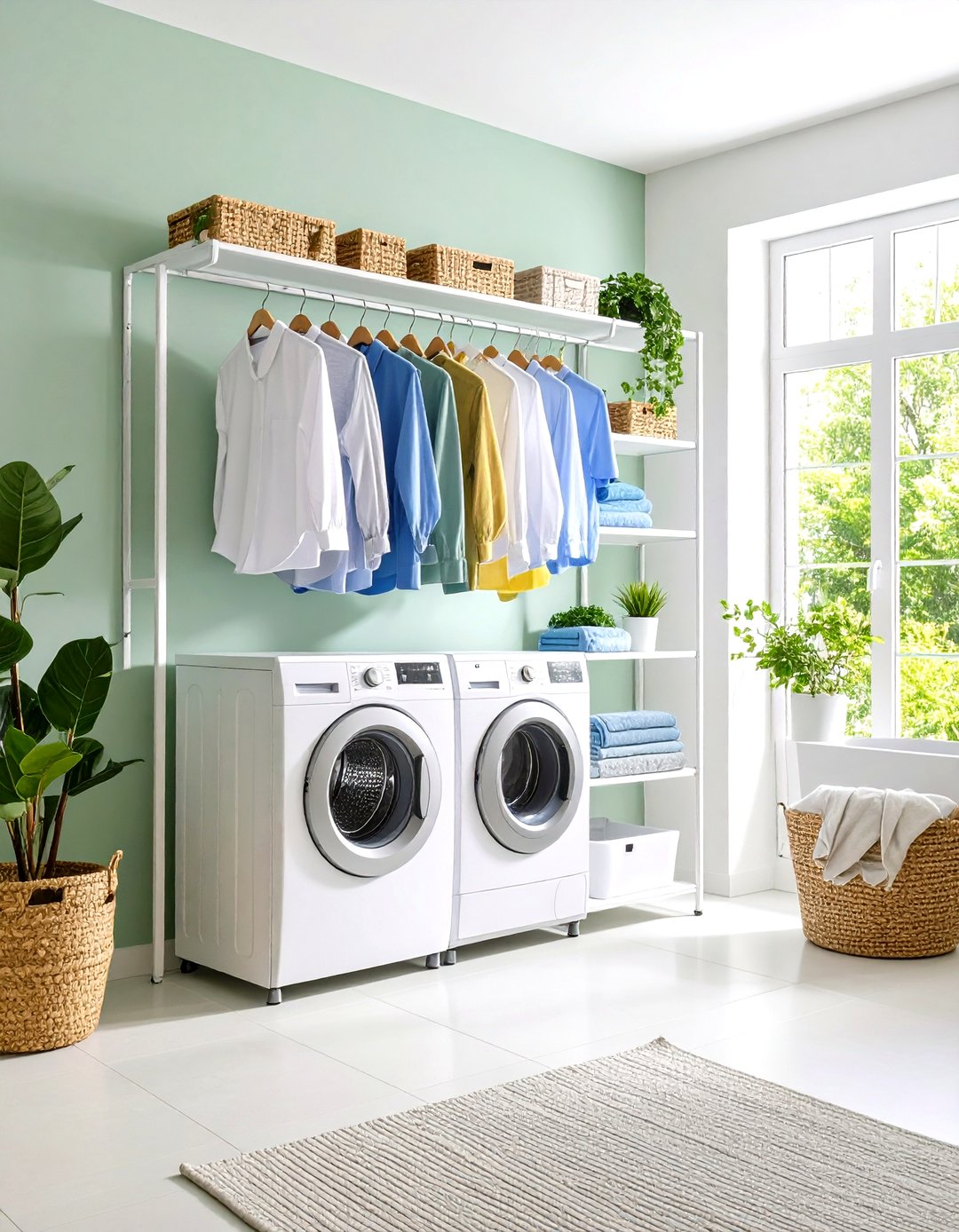 24 Laundry Room Drying Rack Ideas for Air-dried Laundry - Too Much Time