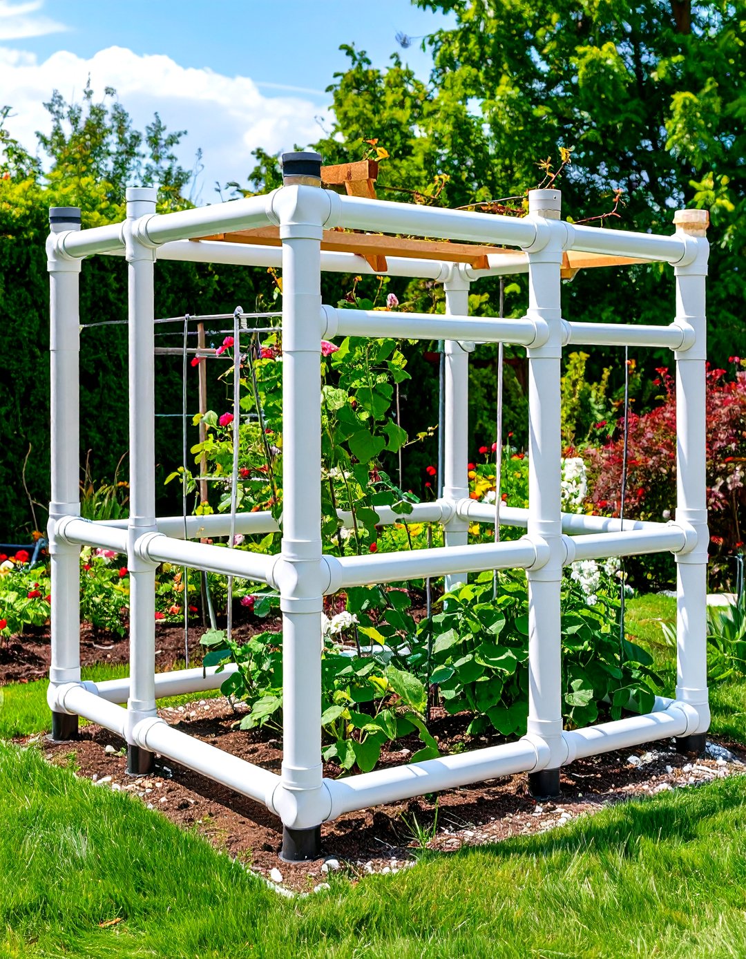 Pvcu Framework 24 Tomato Trellis Ideas for Heavy Yields and Airflow - Too Much Time