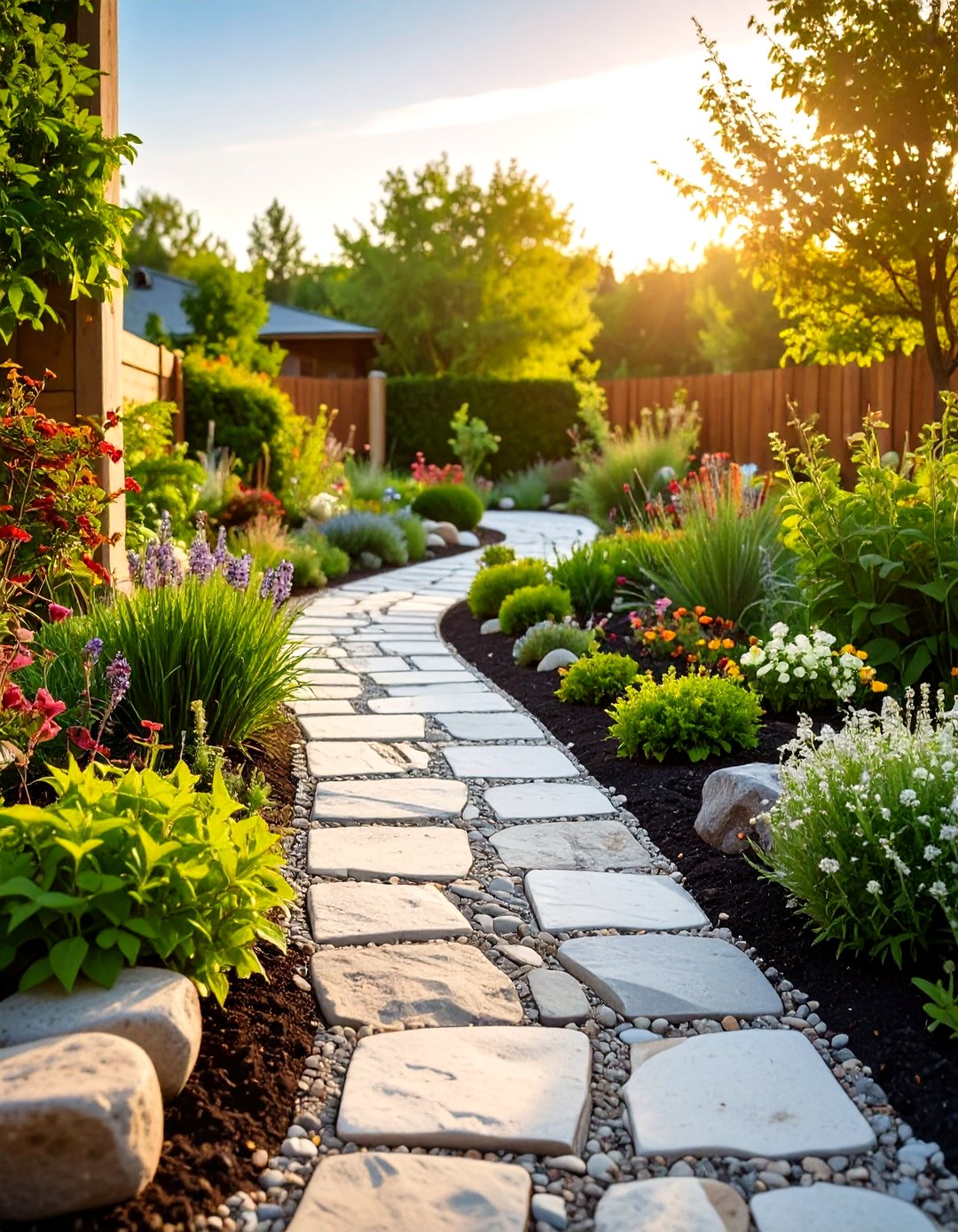 24 Cobble Stone Walkway Ideas for Textured Paths Today - Too Much Time