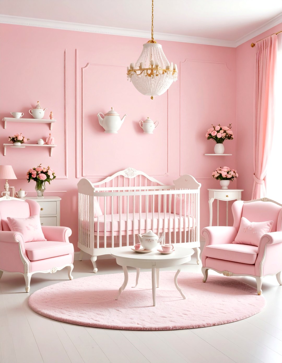24 Pink Nursery Ideas for Cozy, Playful Baby Spaces - Too Much Time