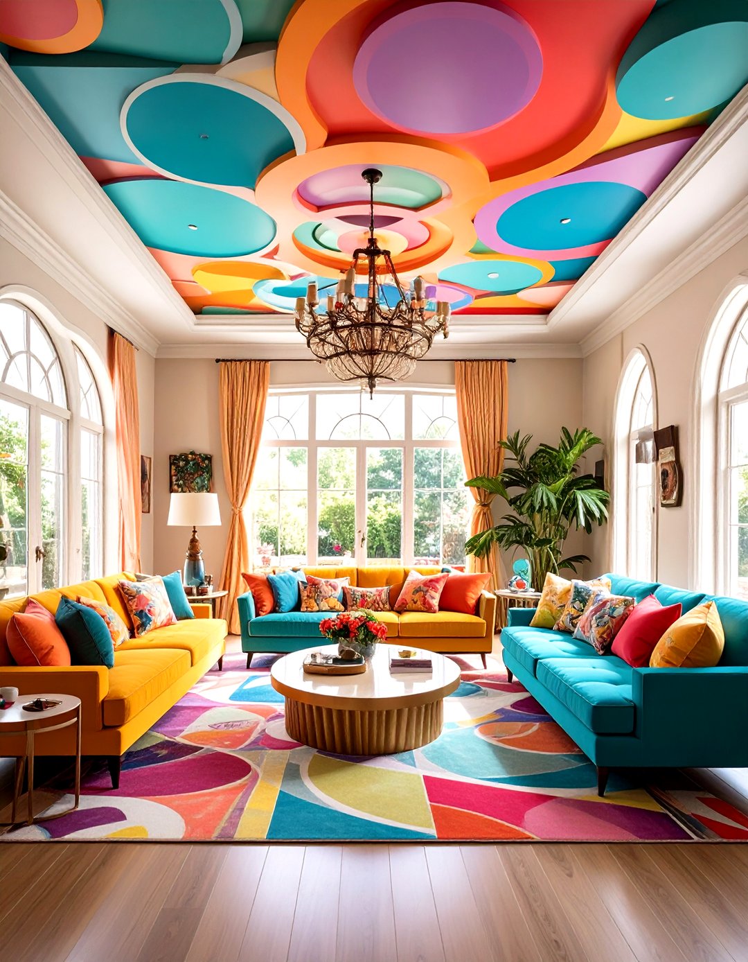 24 Living Room Ceiling Ideas to Elevate Your Space - Too Much Time