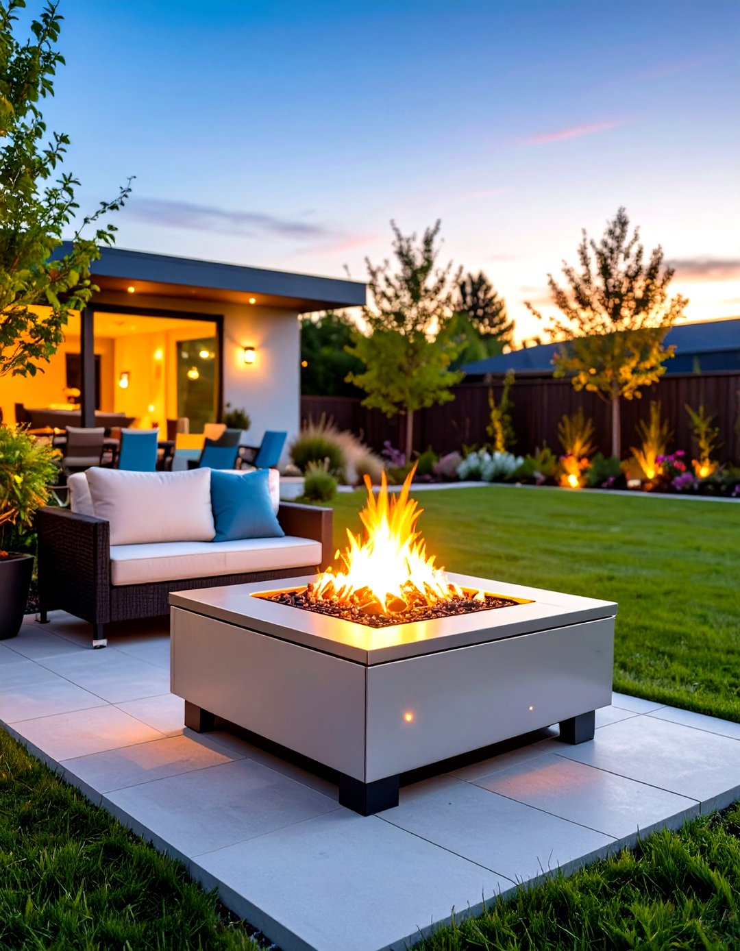 24 Square Fire Pit Ideas: Cozy Outdoor Gatherings Now - Too Much Time