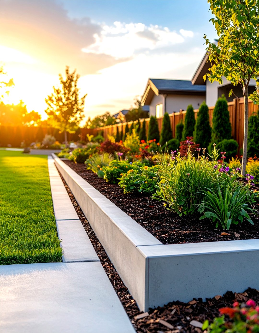 24 Mulch Edging Ideas to Frame Garden Beds, and Reduce Weeds - Too Much ...