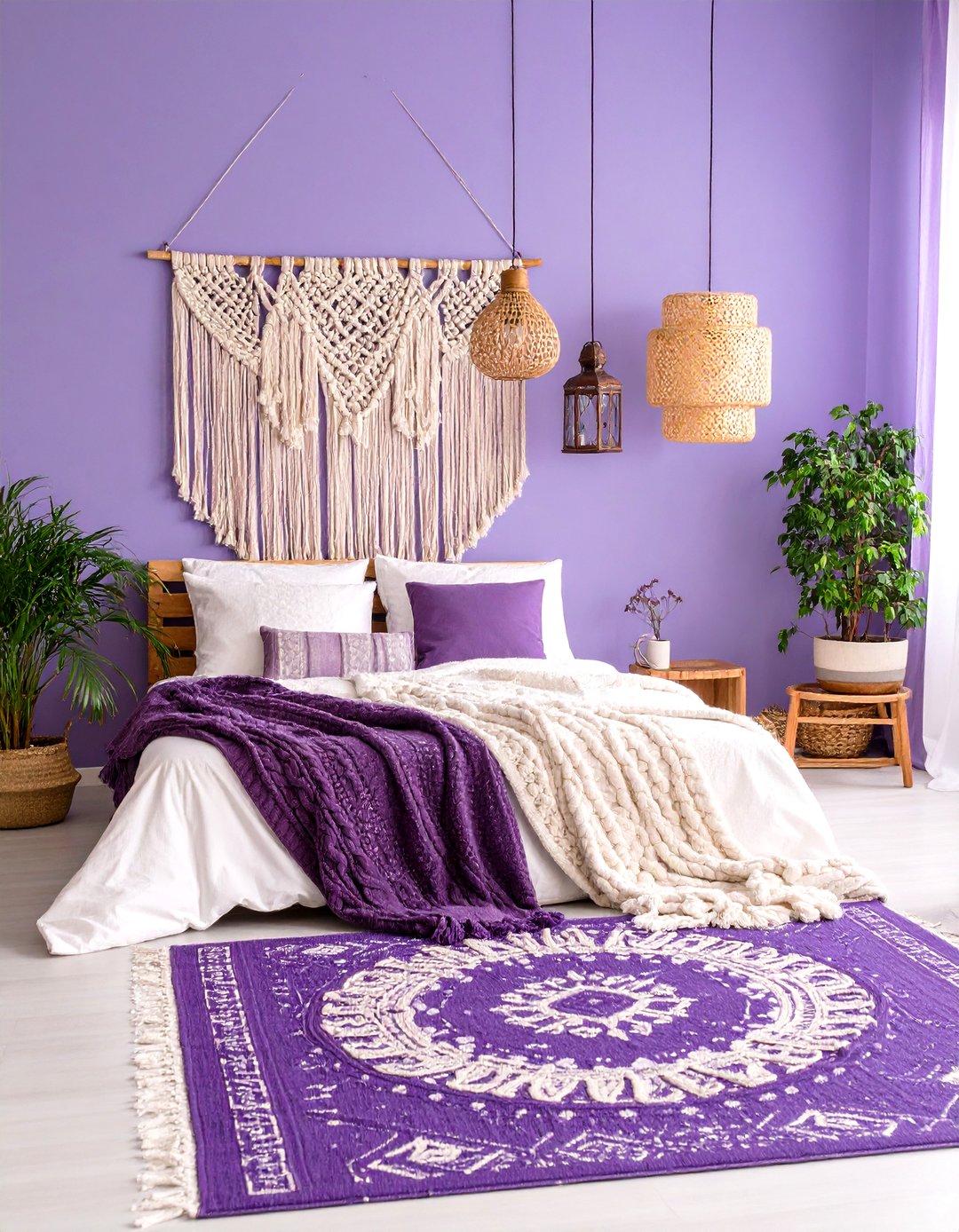 24 Purple Bedroom Ideas: Rich Violet Accents and Mood - Too Much Time