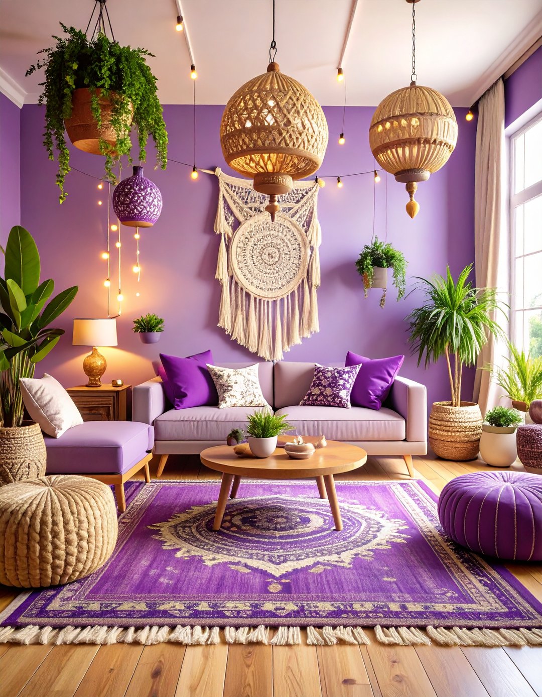 24 Purple Living Room Ideas to Elevate Cozy Spaces - Too Much Time