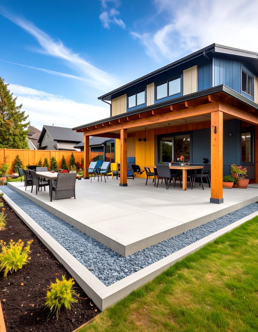 Elegant Elevated Concrete Deck Gallery