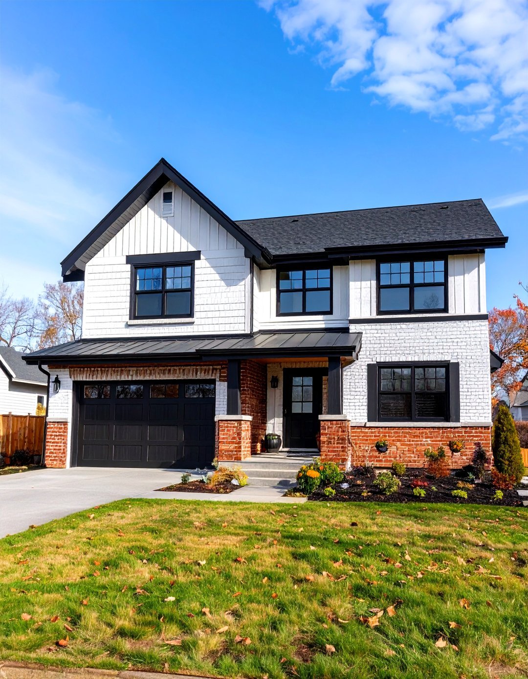 24 Black and White House Exterior Ideas for Curb Appeal - Too Much Time