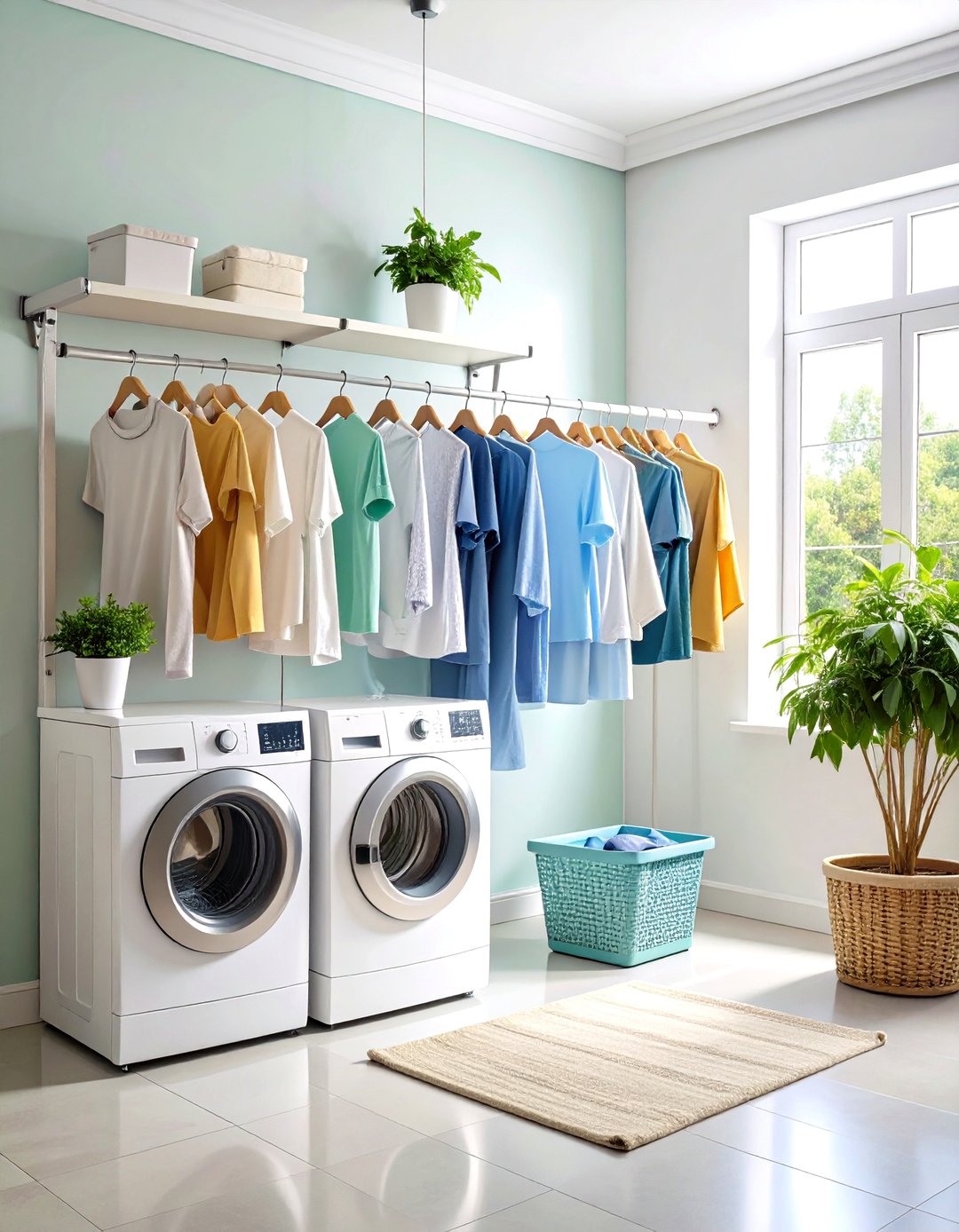 24 Laundry Room Drying Rack Ideas for Air-dried Laundry - Too Much Time