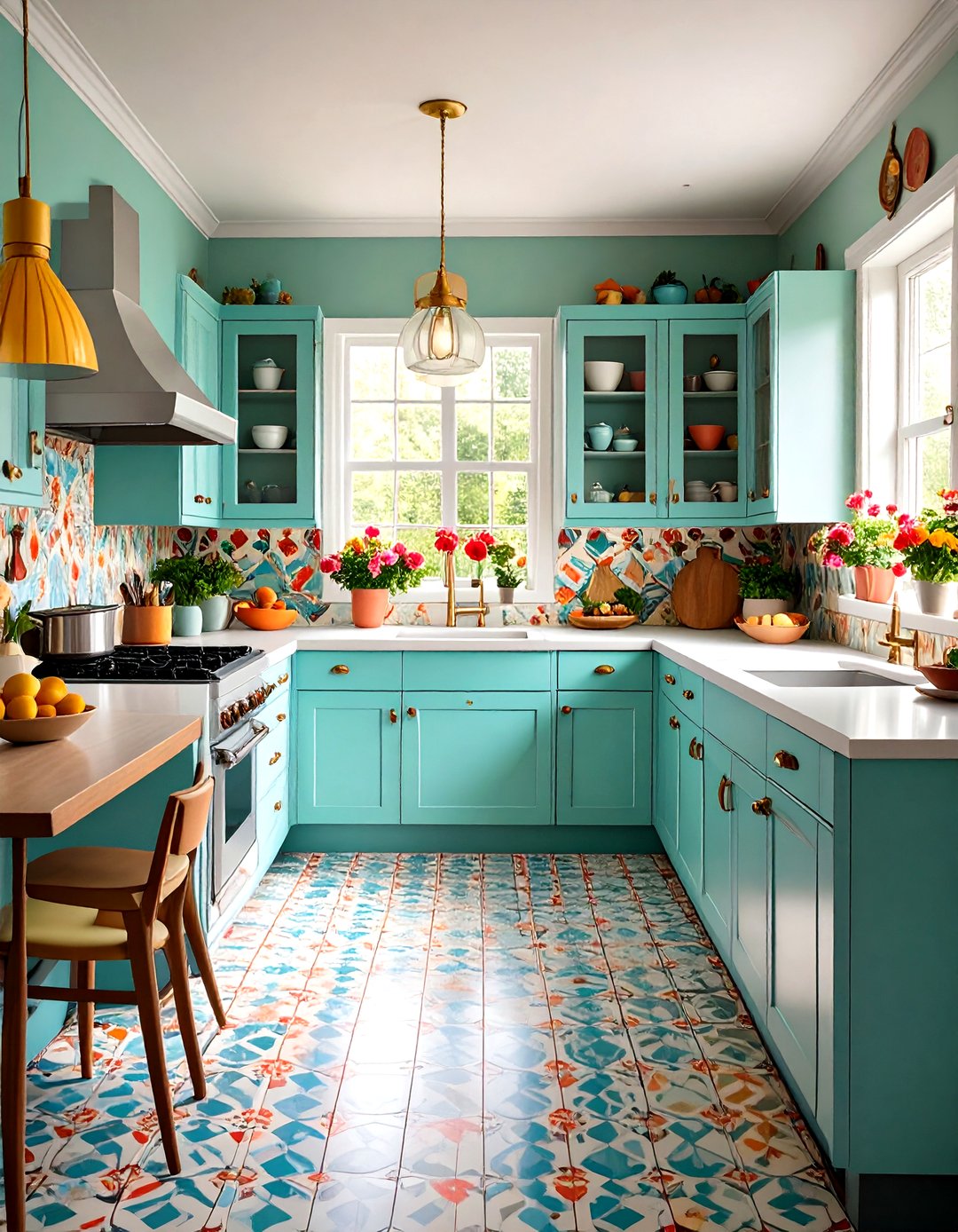 24 Linoleum Kitchen Flooring Ideas: Modern Textures - Too Much Time