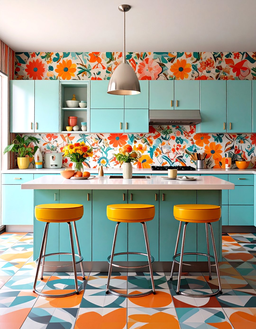 24 Kitchen Wallpaper Ideas for Bold Wall Trends Now - Too Much Time
