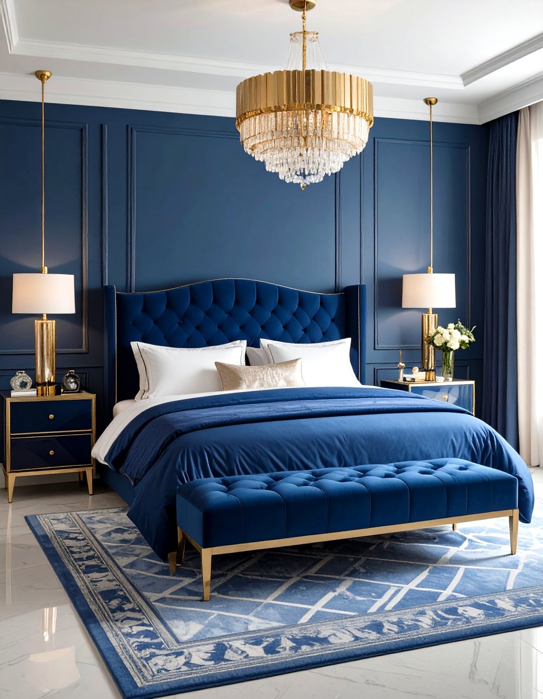 24 Royal Blue Bedroom Ideas: Rich Color, Calm Escape - Too Much Time