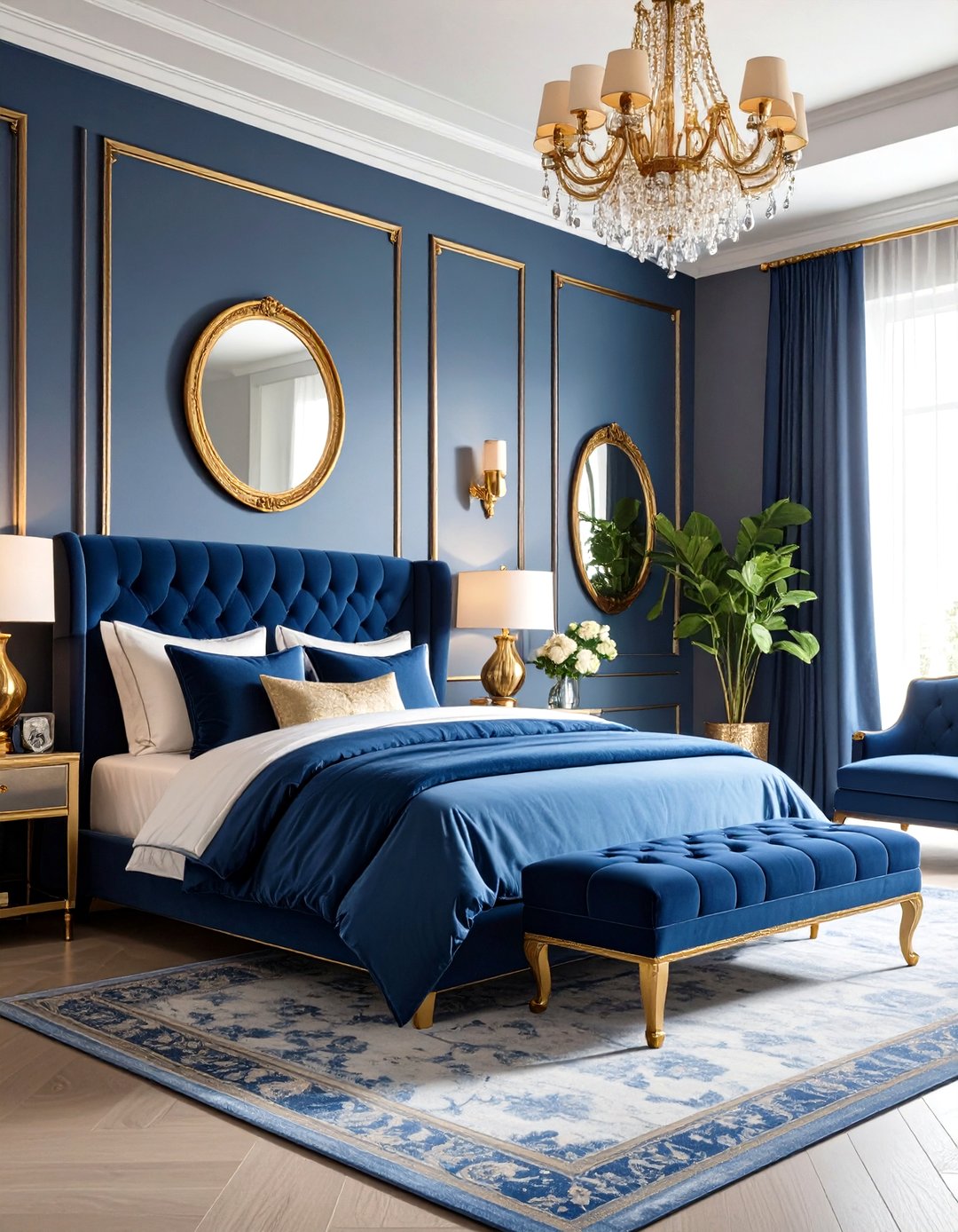24 Royal Blue Bedroom Ideas: Rich Color, Calm Escape - Too Much Time