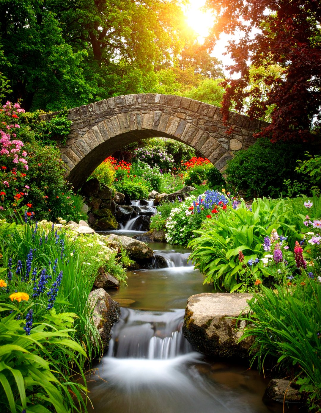 Rustic Stone Waterfall 24 Backyard Waterfall Ideas for Tranquil Ambience Today - Too Much Time