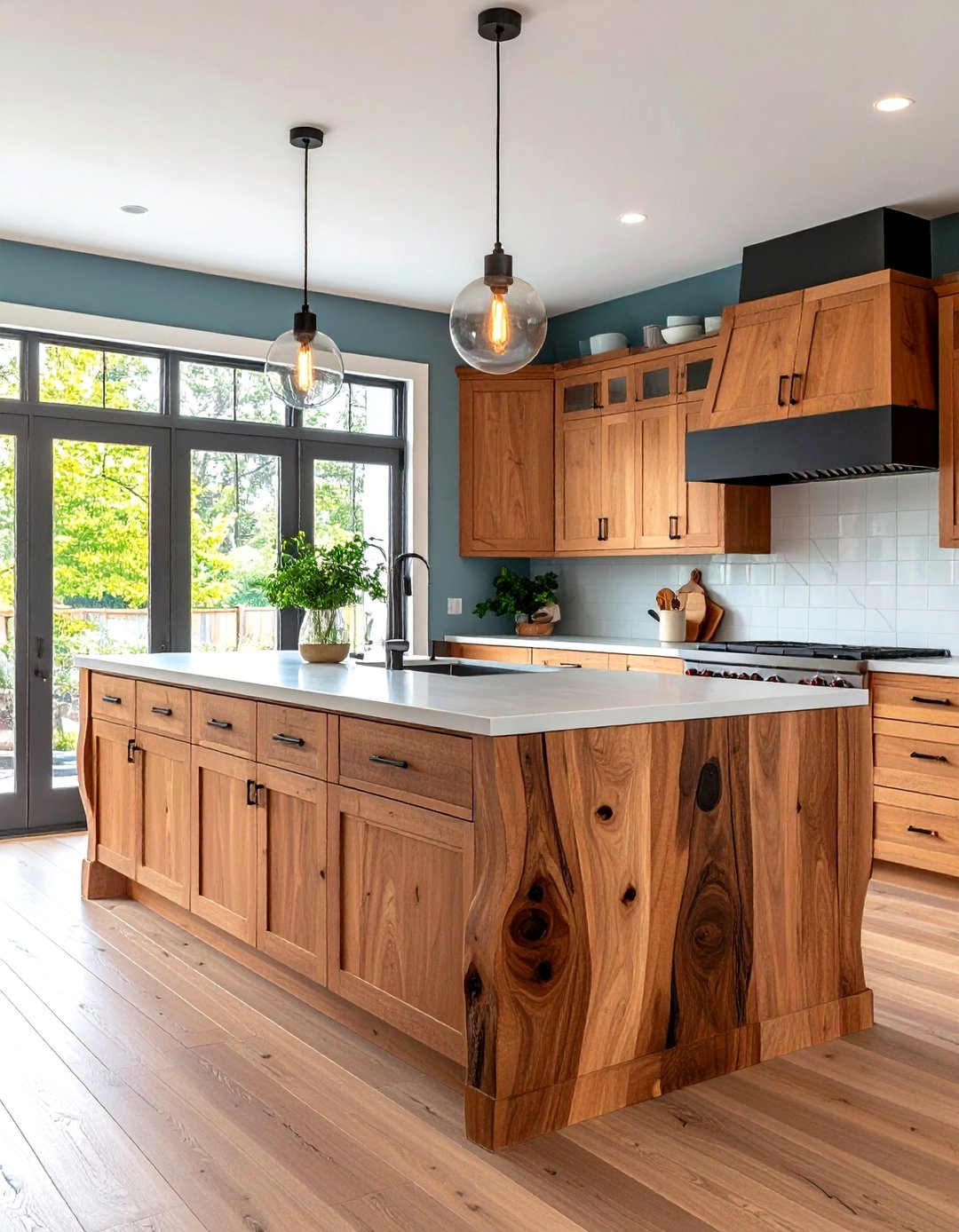 24 Waterfall Kitchen Island Ideas with Extra Seating - Too Much Time