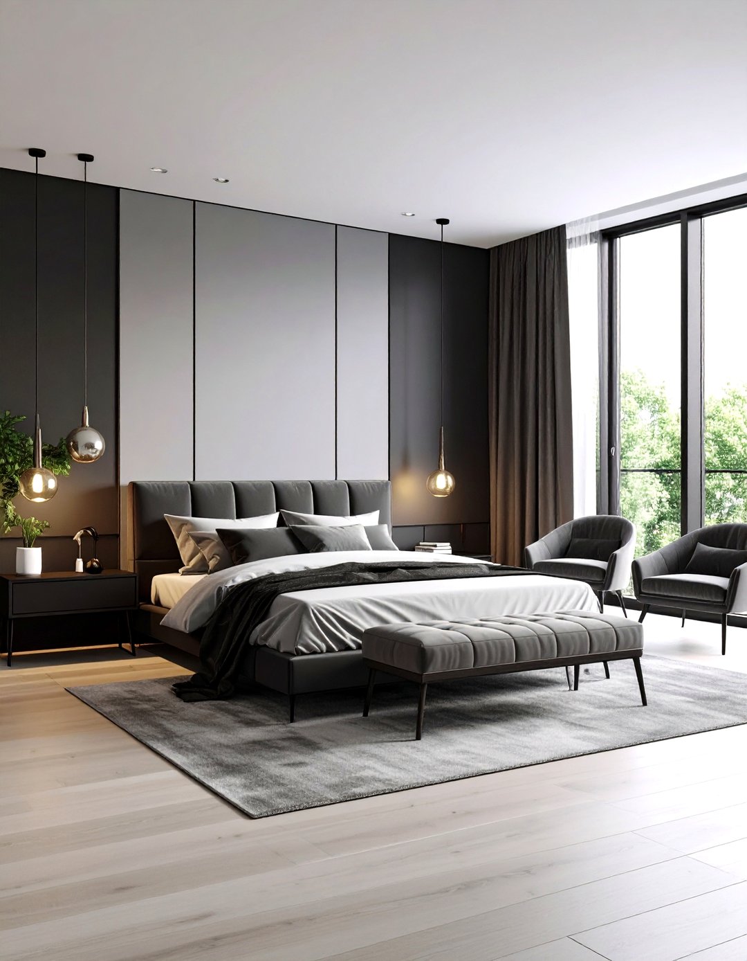 24 Black and Silver Bedroom Ideas with Timeless Style - Too Much Time