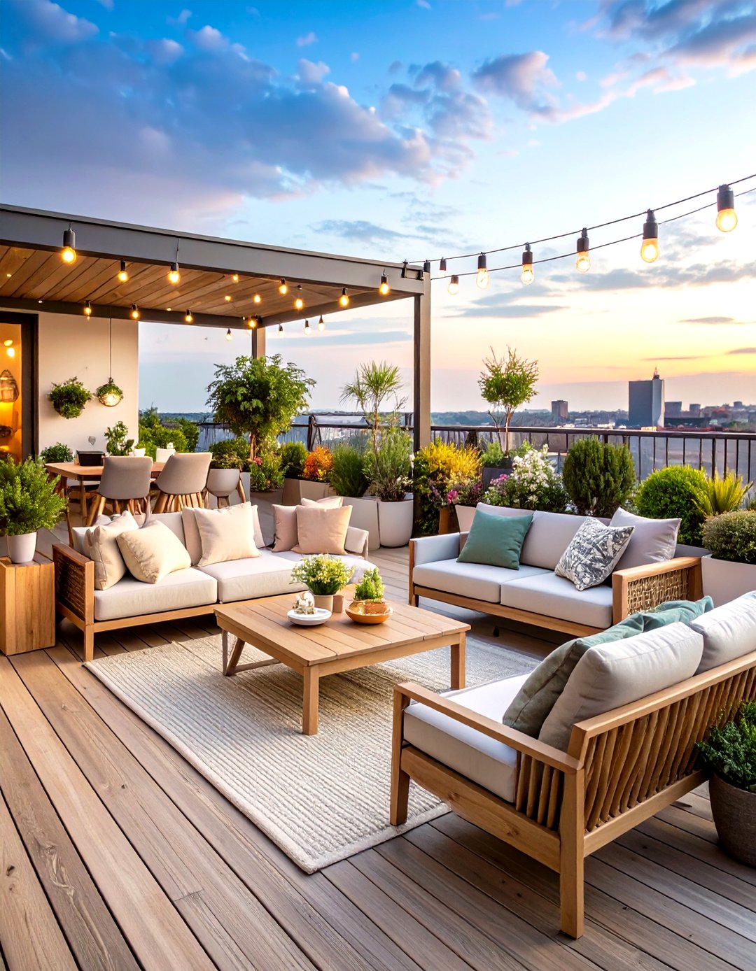 24 Rooftop Deck Ideas: Elevate Outdoor Living Style - Too Much Time - Modern Scandinavian Apartment With Rooftop Access