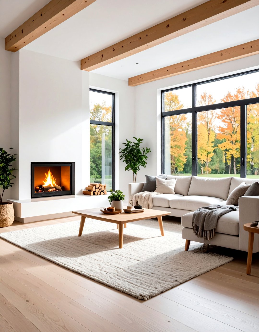 24 Exposed Beam Living Room Ideas for Cozy Open Layouts - Too Much Time
