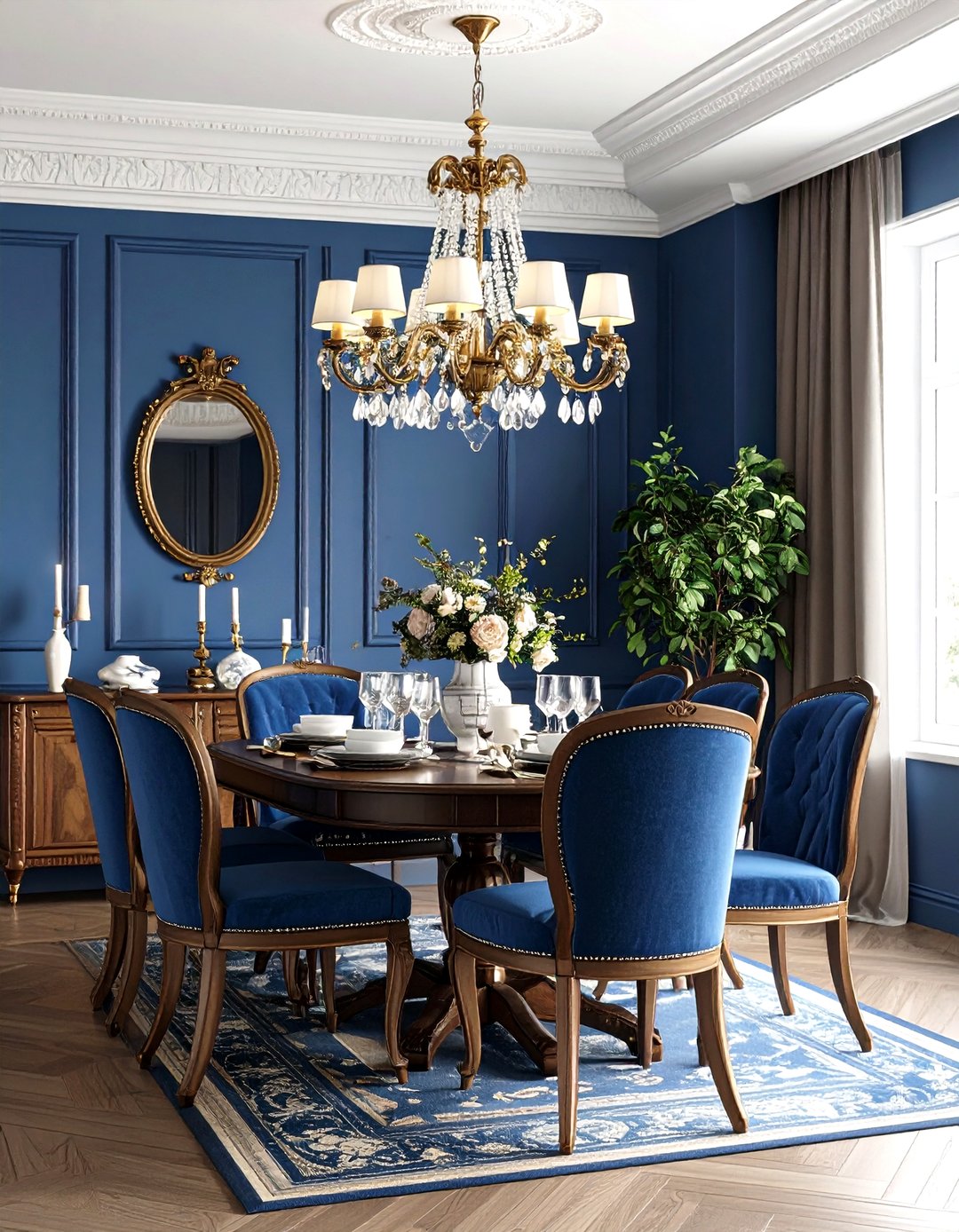 24 Blue Dining Room Ideas to Refresh Your Dining Area. - Too Much Time