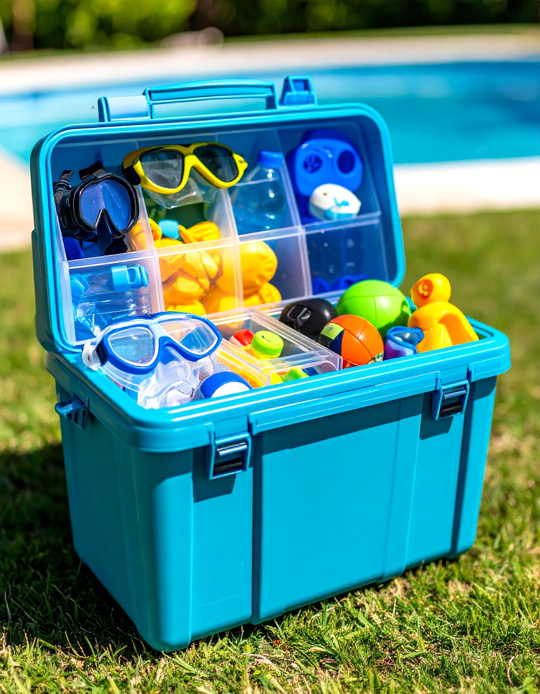 24 Pool Storage Ideas to Declutter and Organize Smartly - Too Much Time