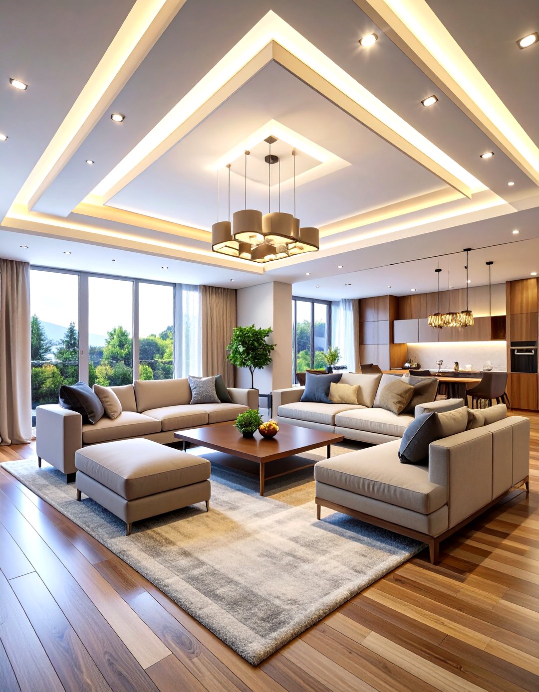 24 Living Room Ceiling Lighting Ideas for Bright Rooms - Too Much Time