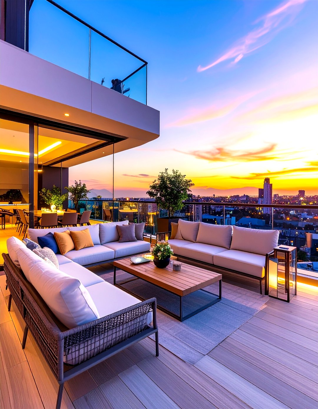 Picture of 24 Penthouse Balcony Ideas to Upgrade City Living Today - Too Much Time