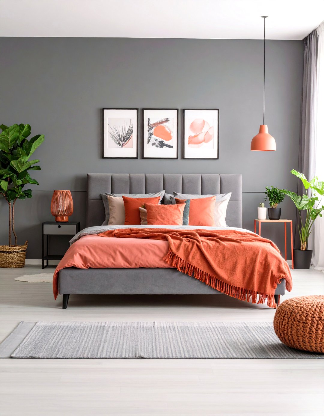 24 Coral Bedroom Ideas to Brighten Bedrooms with Color - Too Much Time