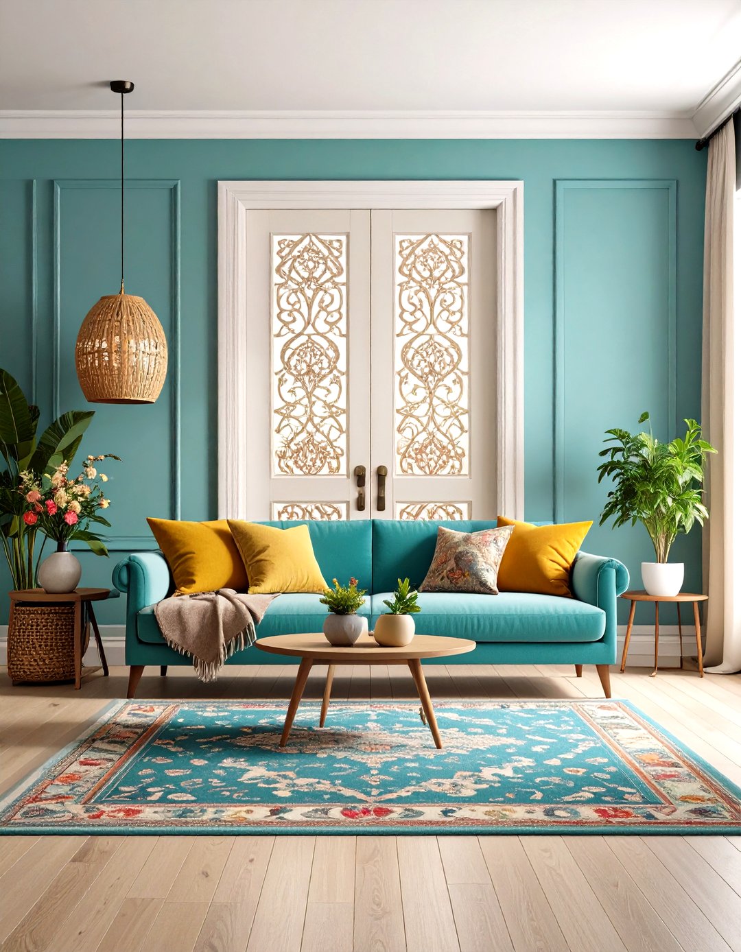 24 Door Painting Ideas: Fresh Look with Color and Trim - Too Much Time