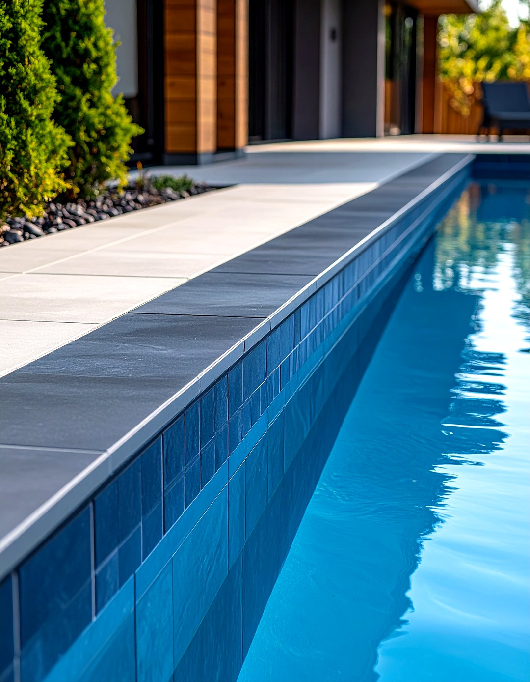 24 Waterline Pool Tile Ideas for a Stylish Poolside Update - Too Much Time