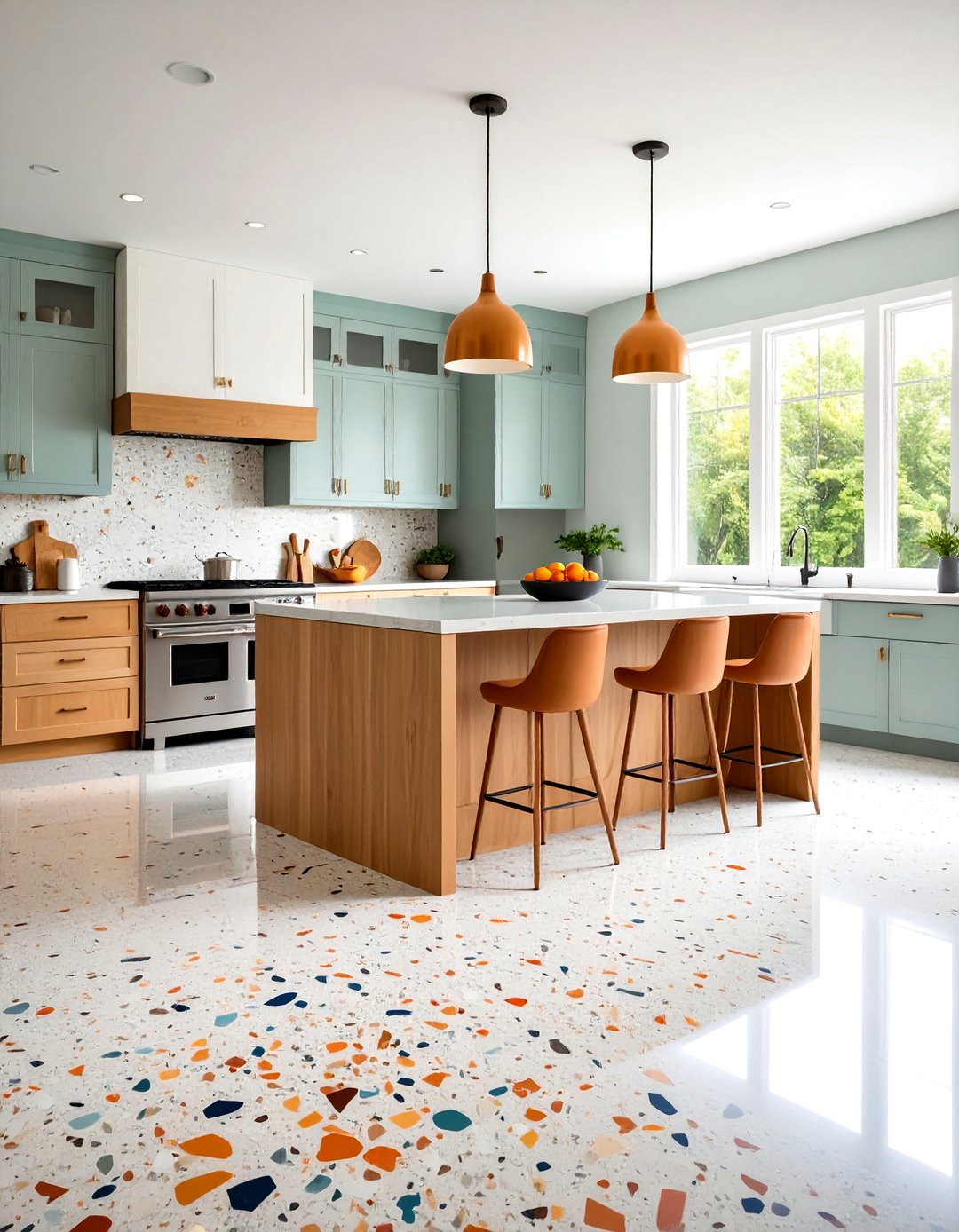 24 Concrete Floor Kitchen Ideas for Durable Kitchens - Too Much Time