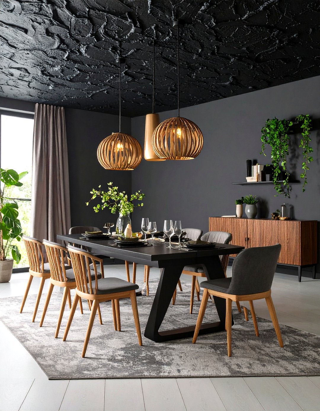 24 Black Ceiling Design Ideas to Elevate Spaces Today - Too Much Time