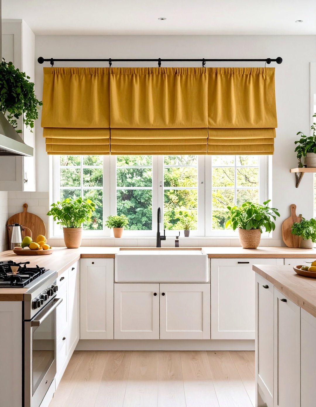 24 Kitchen Valance Ideas to Elevate Window Treatments - Too Much Time