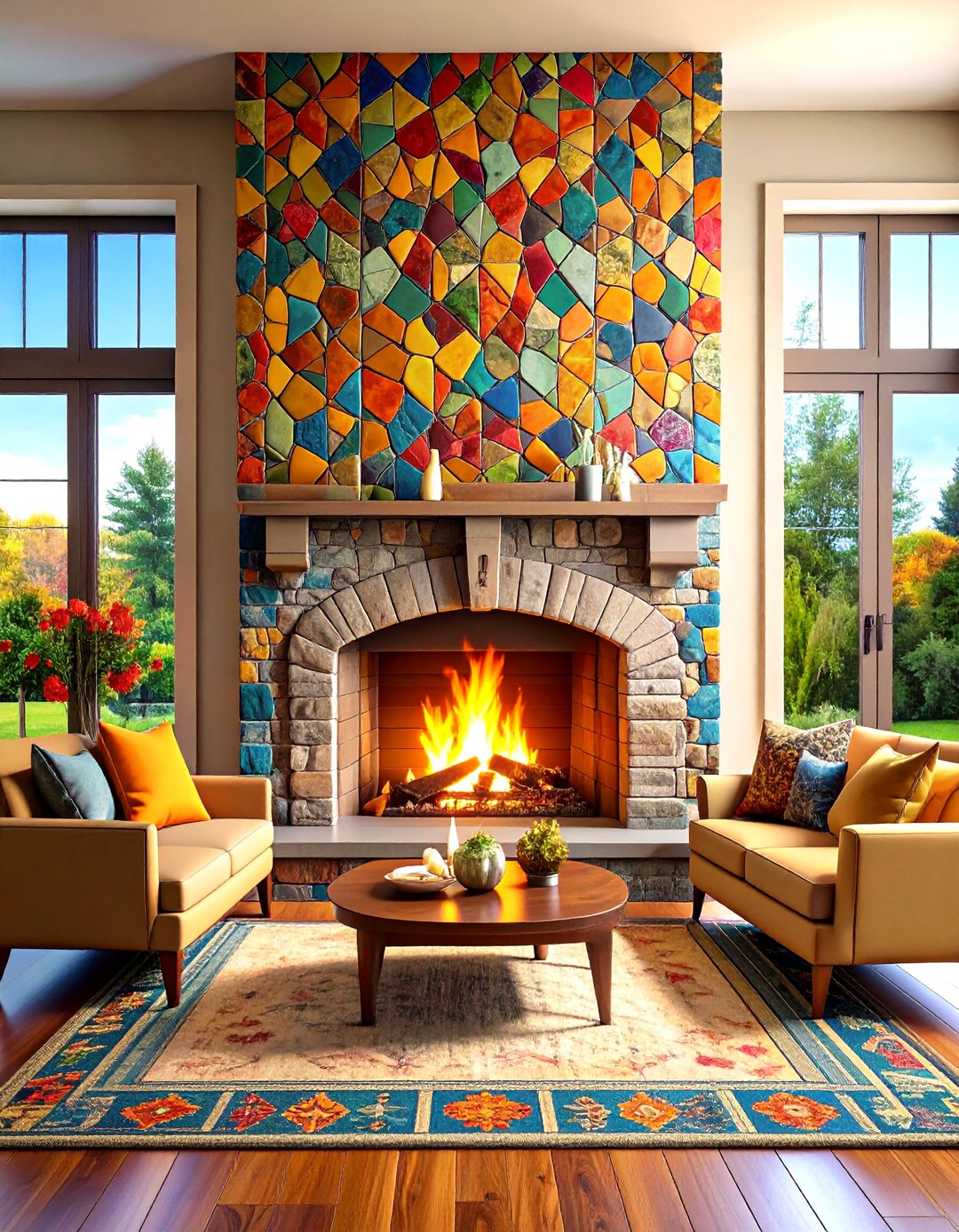 24 Floor to Ceiling Fireplace Ideas: Designer Tips - Too Much Time