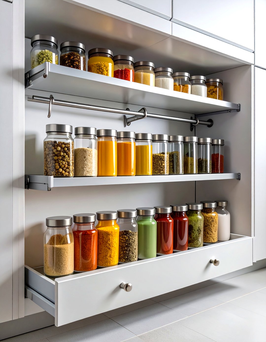 24 Spice Rack Ideas to Maximize Kitchen Storage Today - Too Much Time