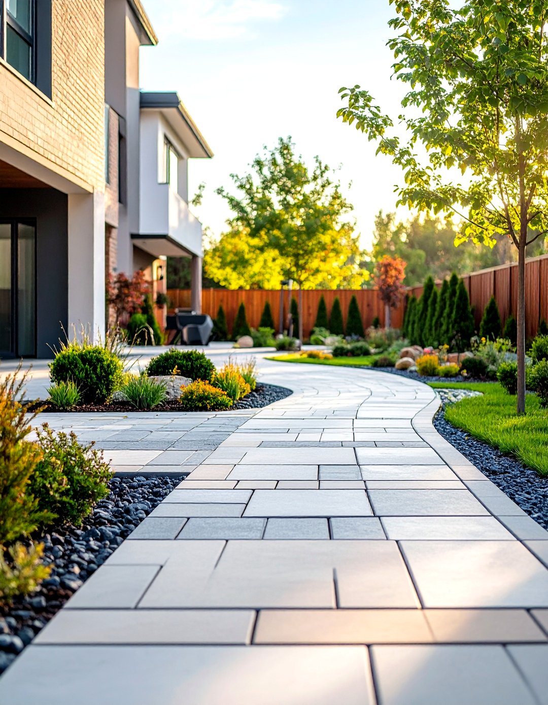 24 Cobble Stone Walkway Ideas for Textured Paths Today - Too Much Time