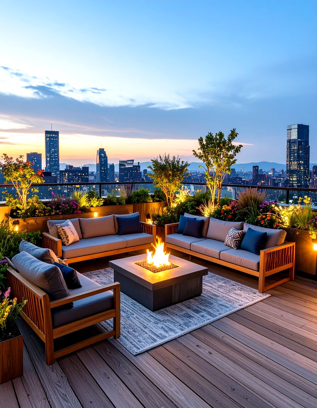 24 Outdoor Living Room Ideas for Cozy Alfresco Lounges - Too Much Time - Rooftop Outdoor Living Ideas