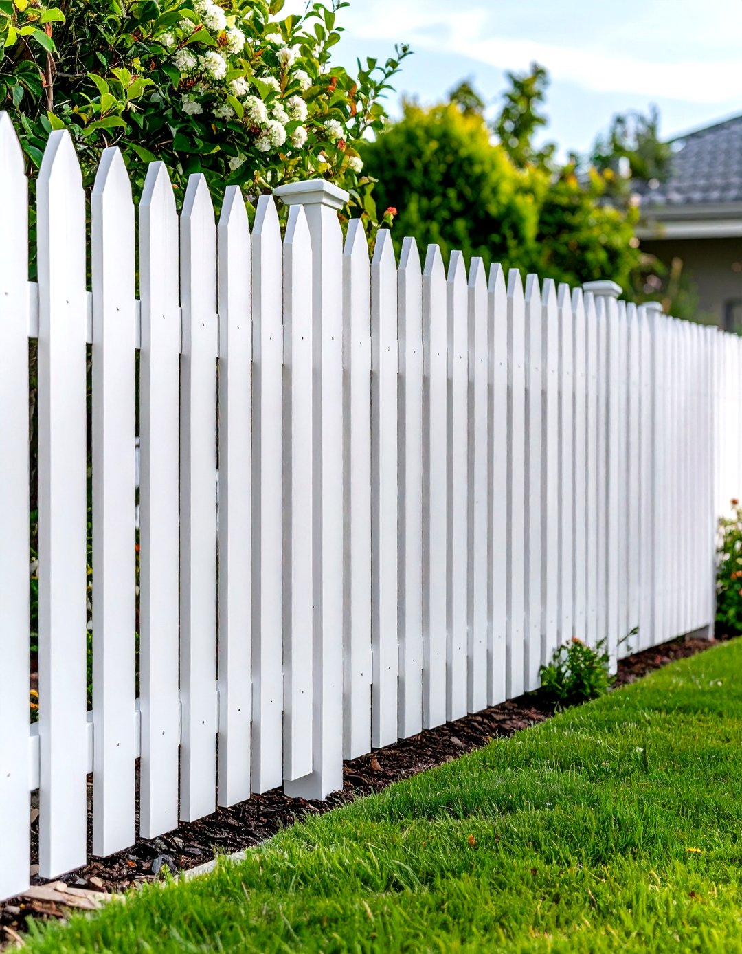 24 White Privacy Fence Ideas to Boost Yard Privacy - Too Much Time