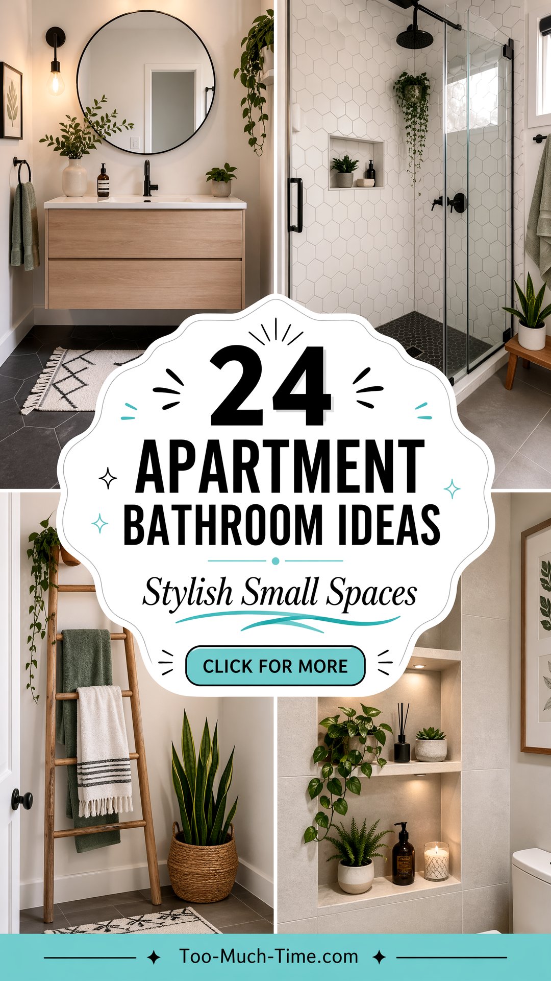 24 Apartment Bathroom Ideas for Small, Stylish Baths - Too Much Time