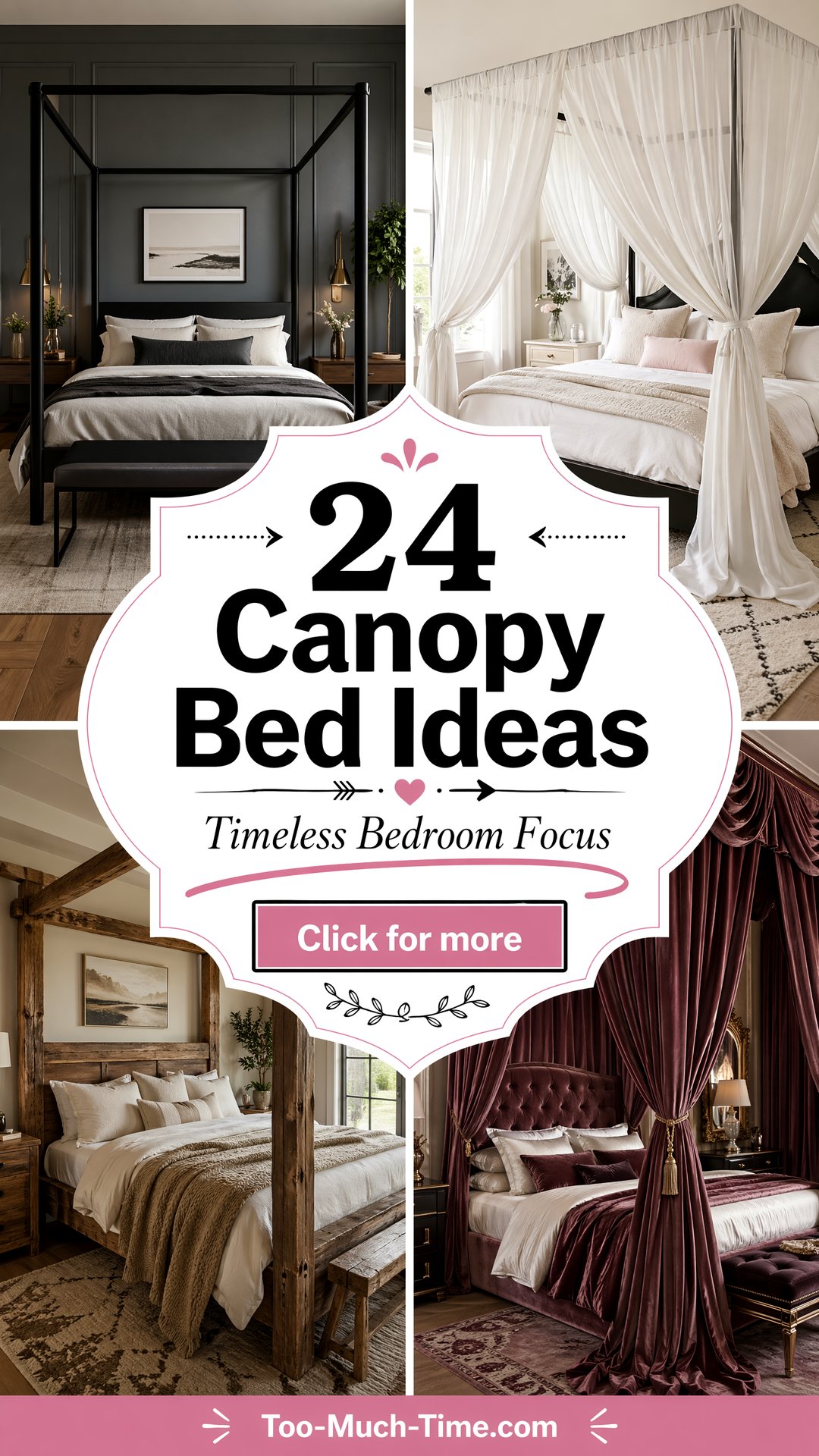 24 Canopy Bed Ideas: a Timeless Bedroom Focal - Too Much Time
