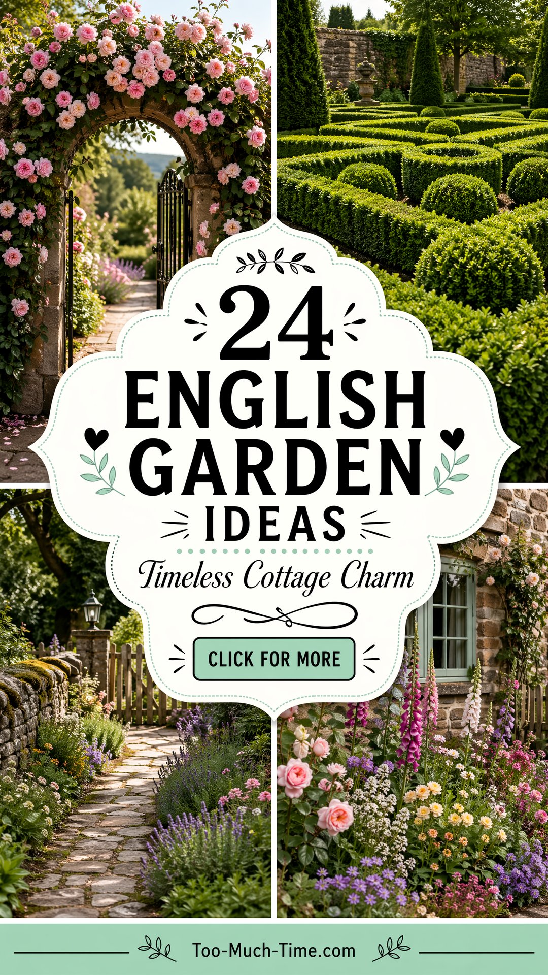 24 English Garden Ideas: Timeless Cottage Charm Style - Too Much Time