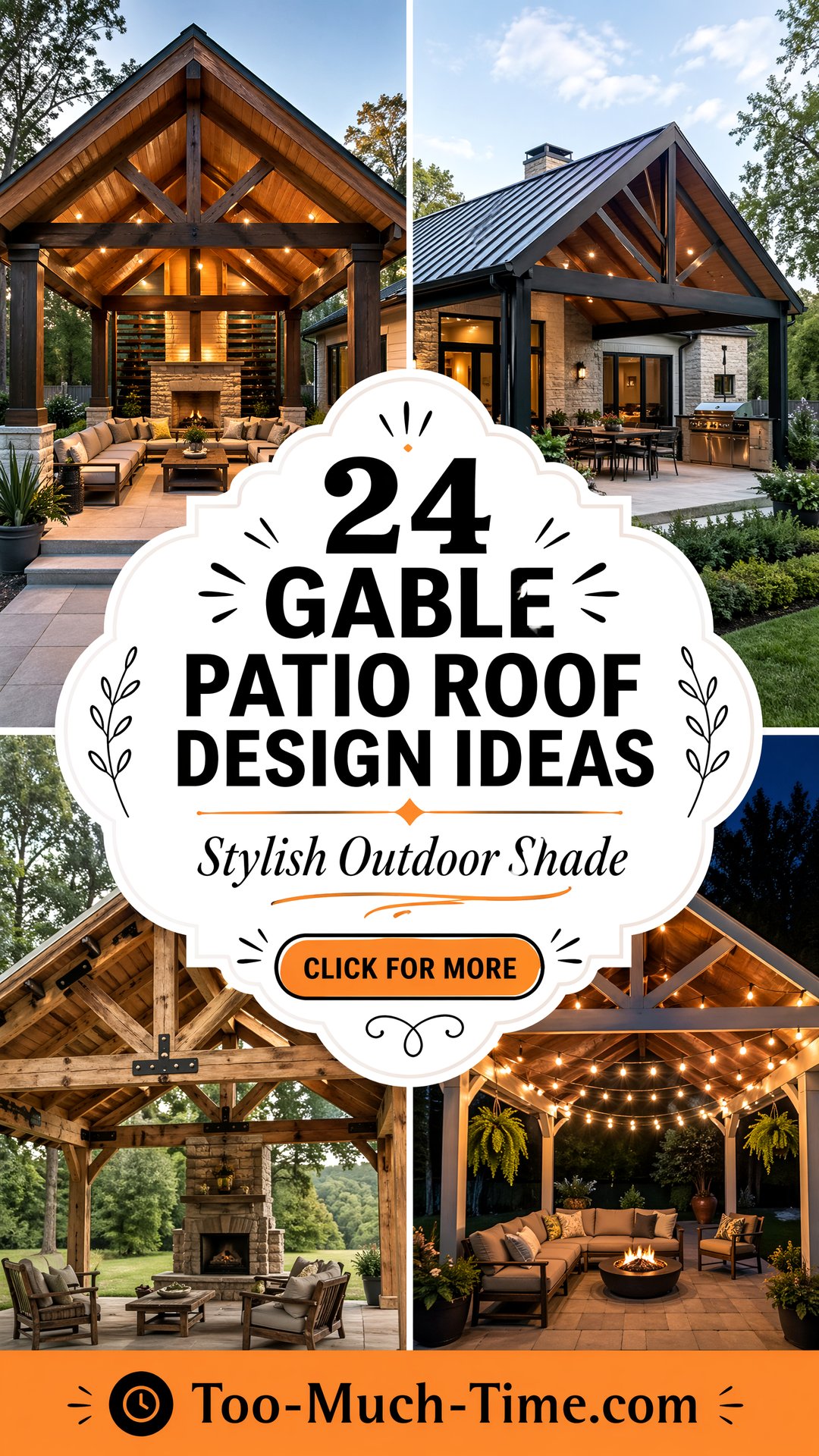 24 Gable Patio Roof Design Ideas for Stylish Shade - Too Much Time