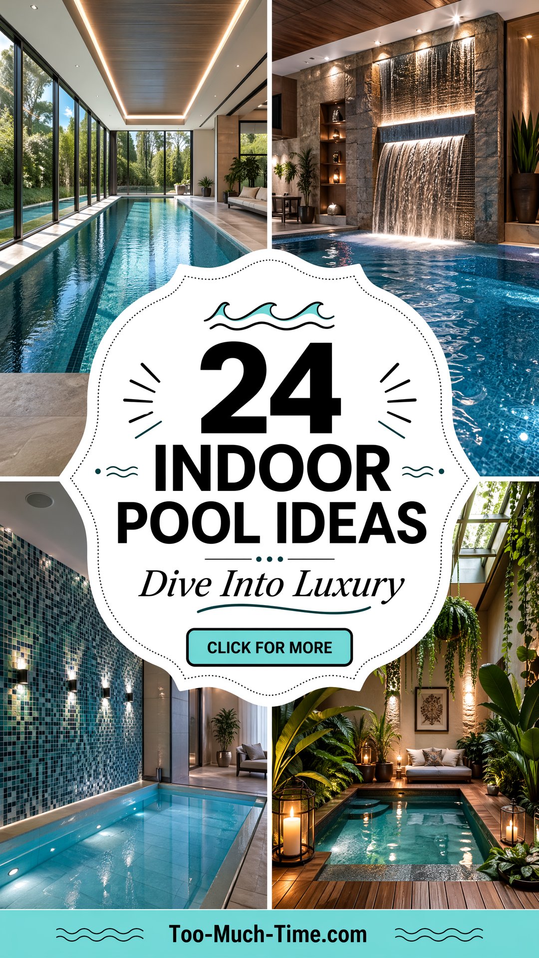 24 Indoor Pool Ideas for Stylish Home Pool Spaces Today - Too Much Time