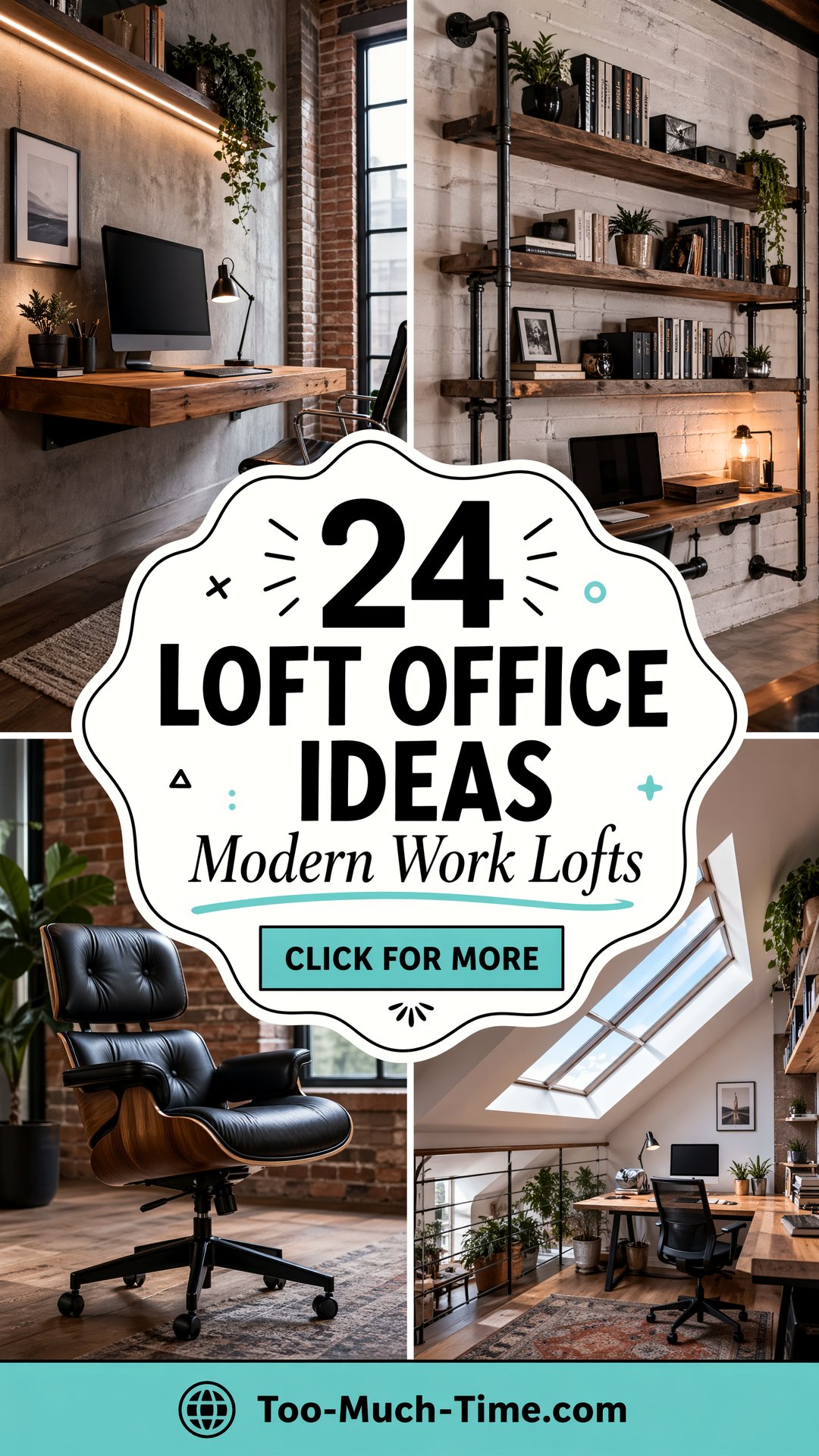 24 Loft Office Ideas - Modern Workspace Enhancements - Too Much Time