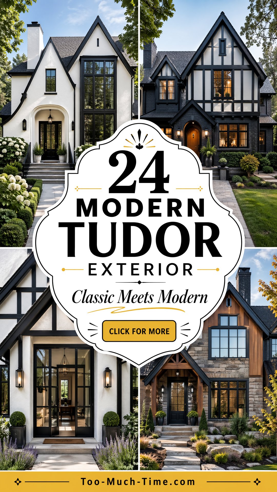24 Modern Tudor Exterior Inspiration for Curb Appeal - Too Much Time