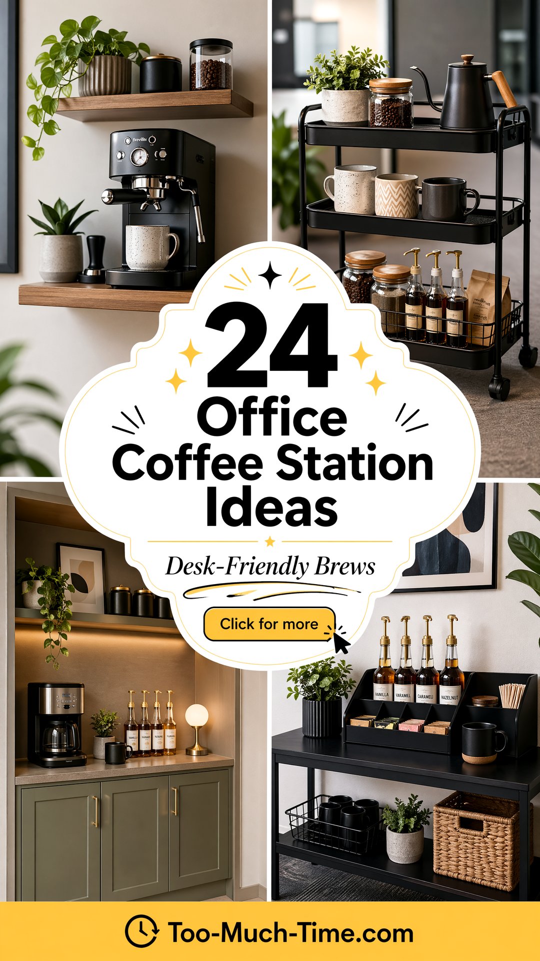 24 Office Coffee Station Ideas: Desk-friendly Layouts - Too Much Time