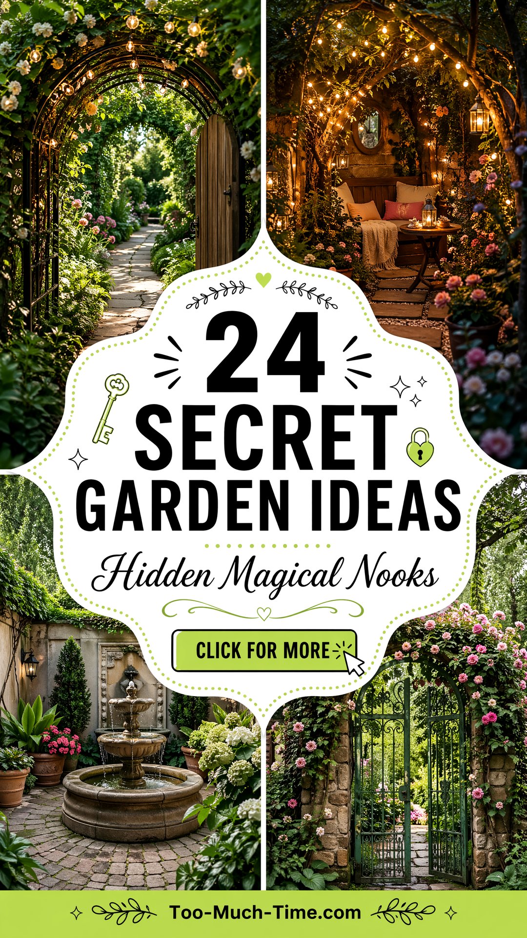 24 Secret Garden Ideas: Hidden Nooks and Blooms At Home - Too Much Time